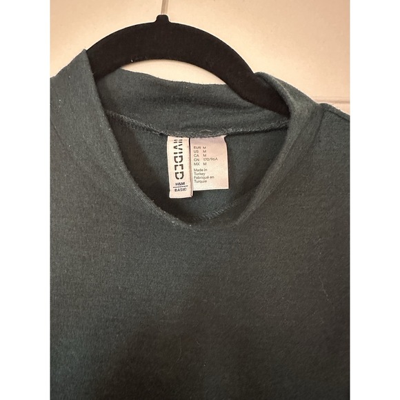 H&M Mockneck Dark Green Dress - Picture 2 of 6